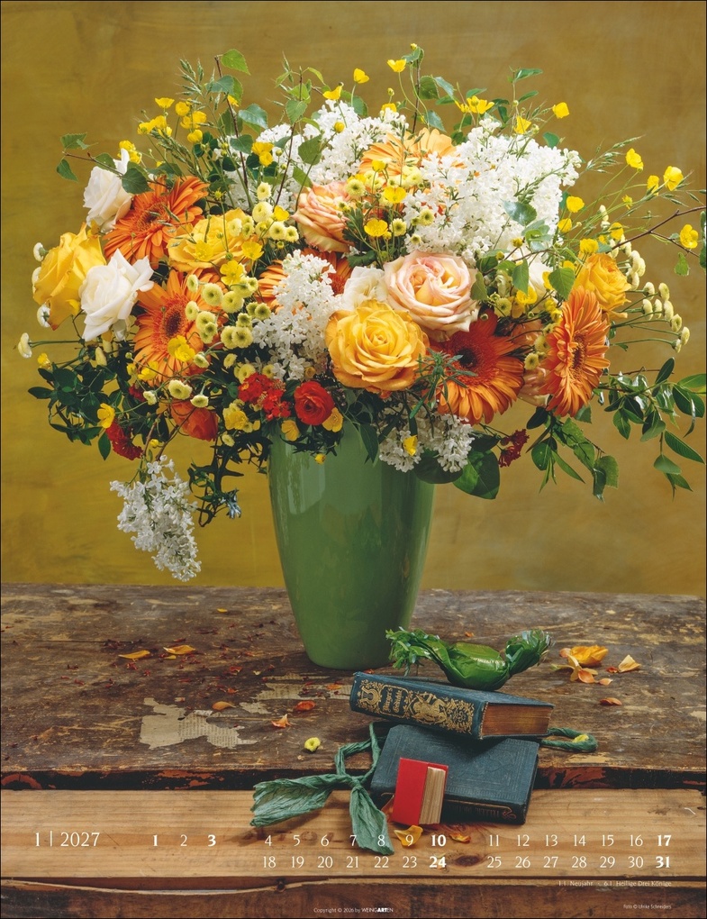 Weitere Ansicht: Die schönsten Blumensträuße Kalender 2027