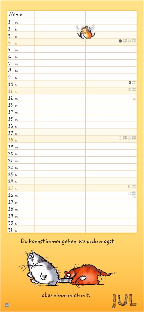 Weitere Ansicht: Catzz Planer für zwei 2027 | Alexander Holzach