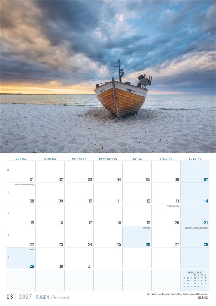 Weitere Ansicht: Rügen ...meine Insel Kalender 2027
