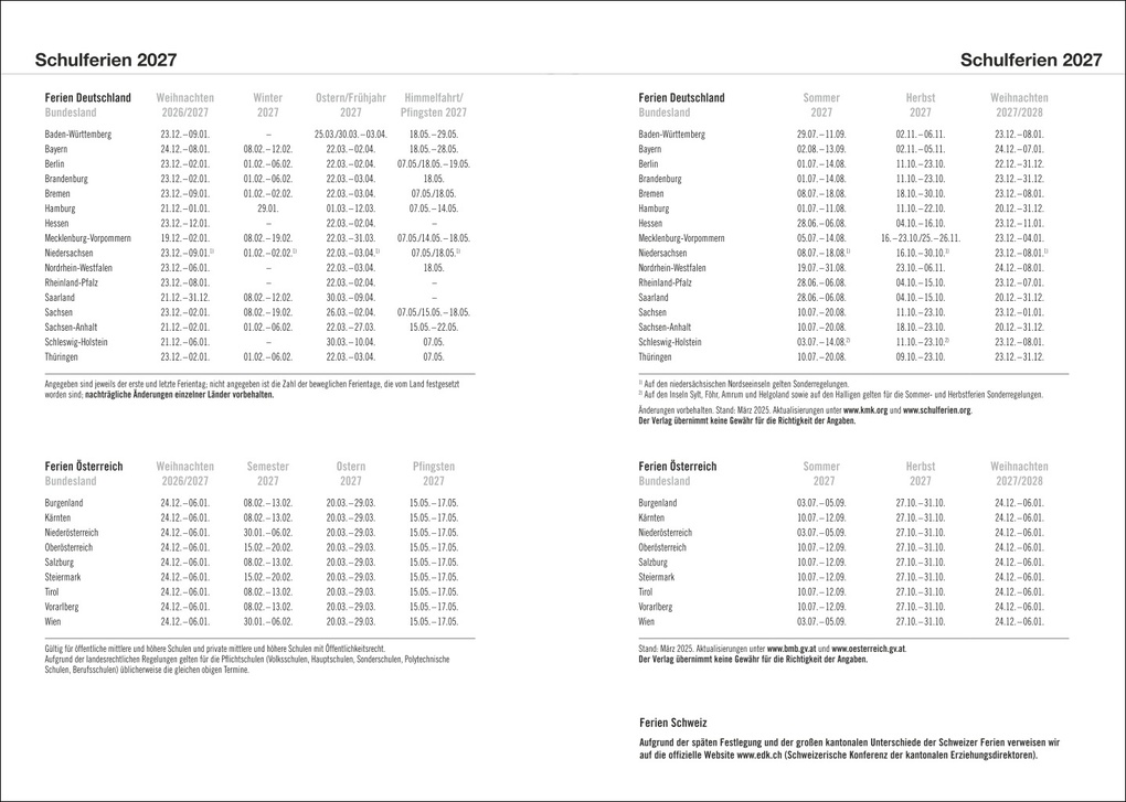 Weitere Ansicht: Terminer A6, Struktur rot 2027