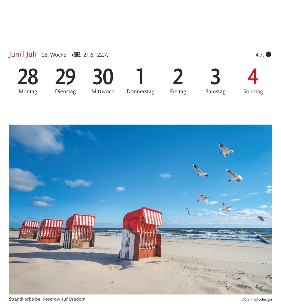 Weitere Ansicht: Ostseeküste Sehnsuchtskalender 2027 - Wochenkalender mit 53 Postkarten