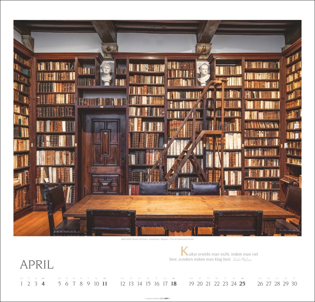 Weitere Ansicht: Welt der Bibliotheken Kalender 2027