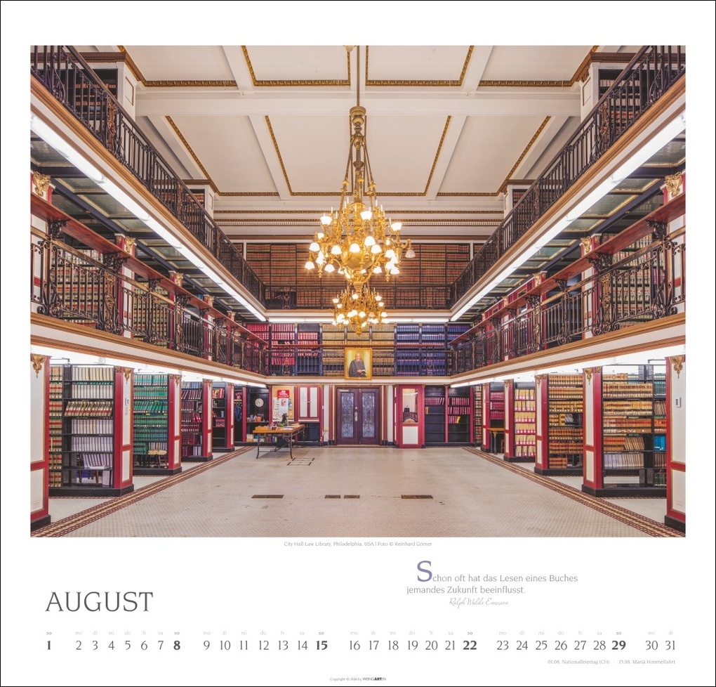 Weitere Ansicht: Welt der Bibliotheken Kalender 2027