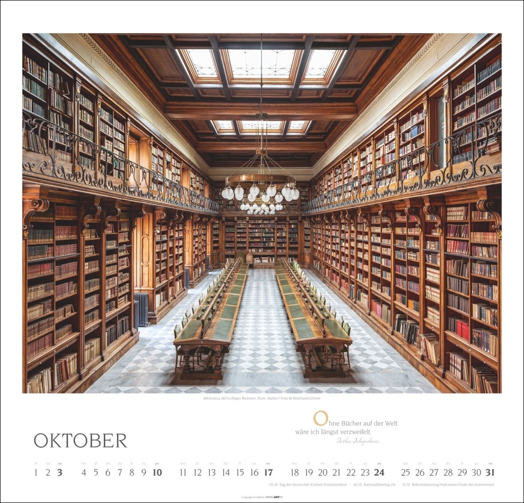 Weitere Ansicht: Welt der Bibliotheken Kalender 2027