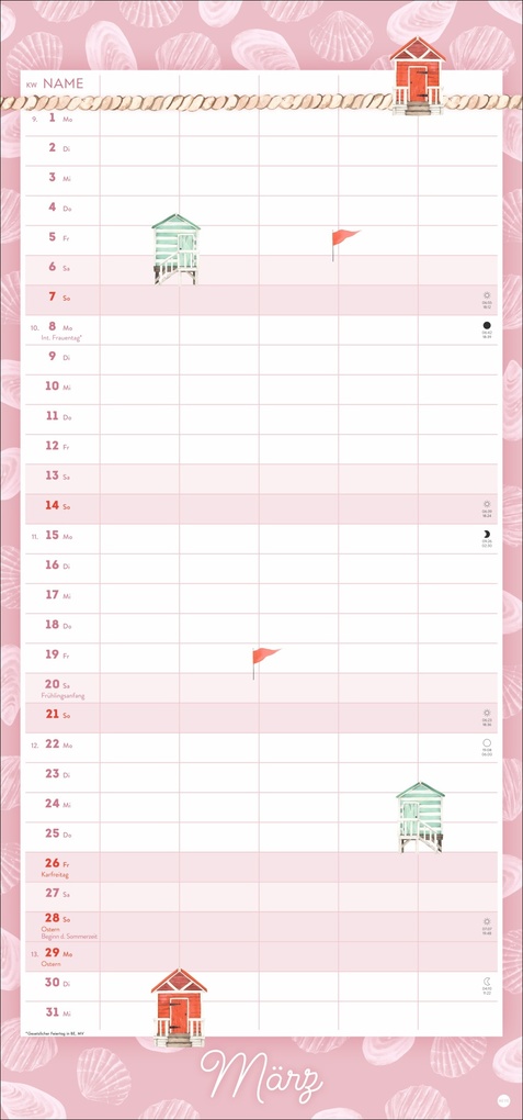 Weitere Ansicht: Meer Familie Familienplaner 2027 - Planer für alle an Deck