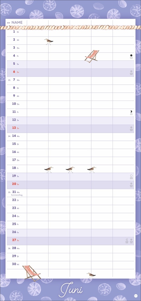 Weitere Ansicht: Meer Familie Familienplaner 2027 - Planer für alle an Deck