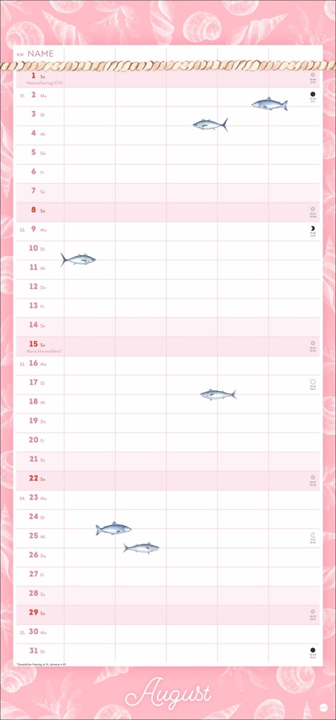 Weitere Ansicht: Meer Familie Familienplaner 2027 - Planer für alle an Deck