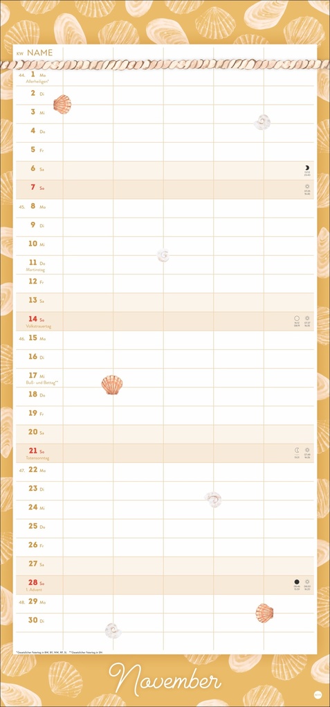 Weitere Ansicht: Meer Familie Familienplaner 2027 - Planer für alle an Deck