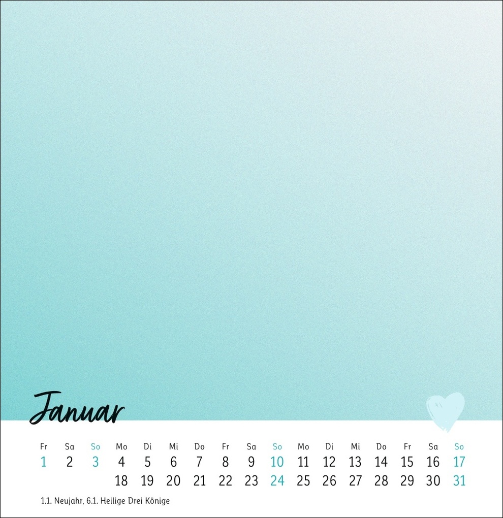 Weitere Ansicht: Kreativkalender zum Aufstellen Mit Liebe gemacht 2027