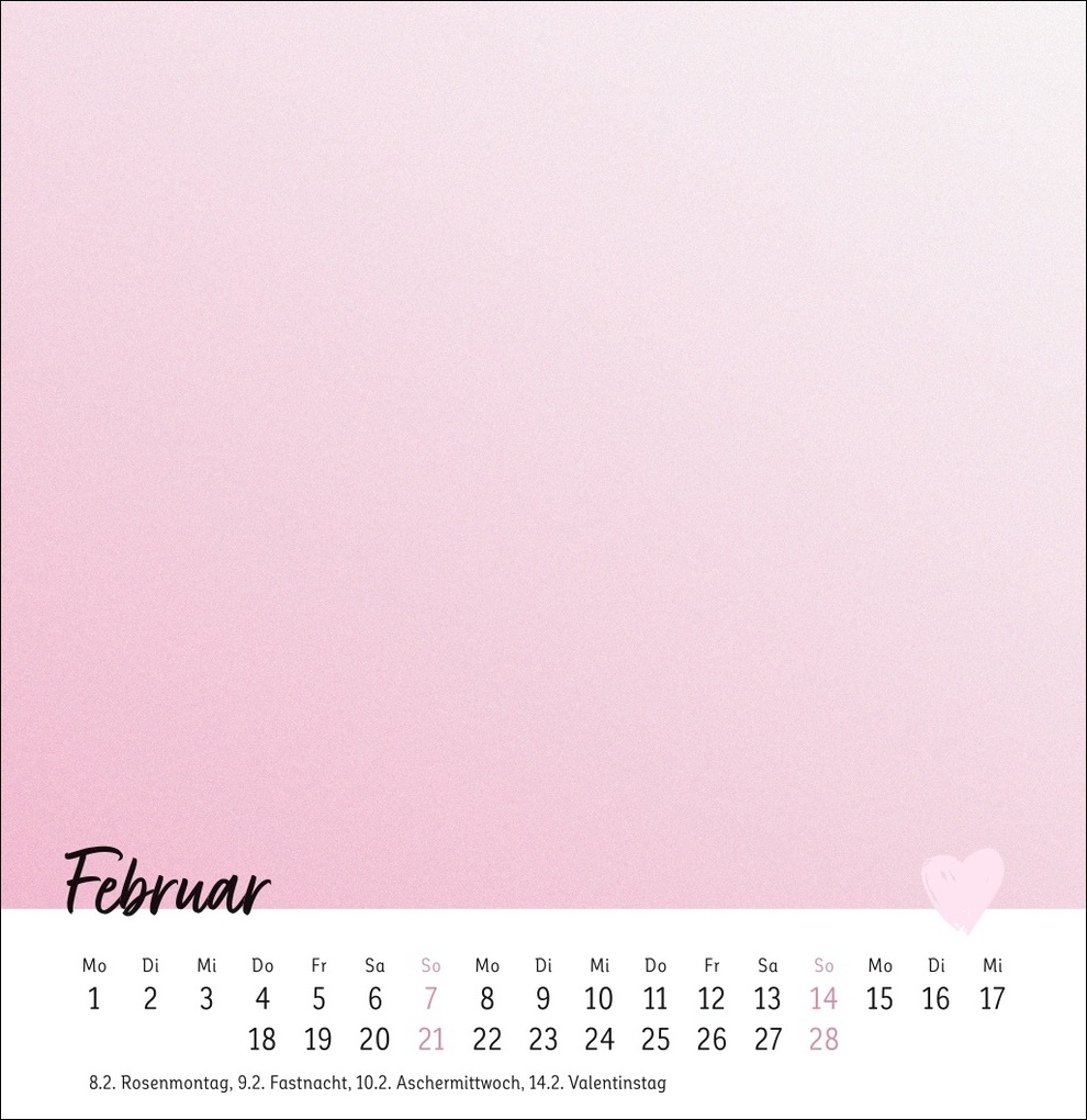 Weitere Ansicht: Kreativkalender zum Aufstellen Mit Liebe gemacht 2027