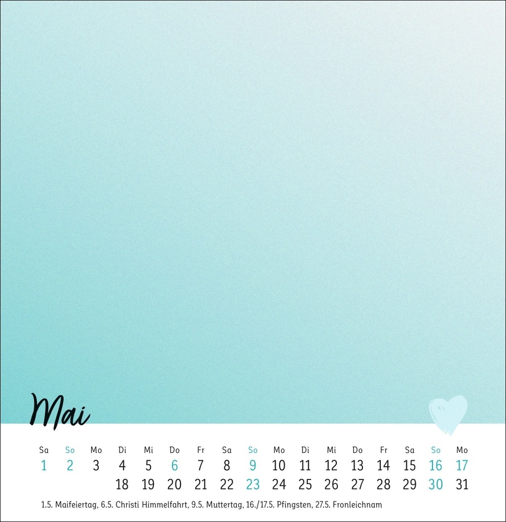 Weitere Ansicht: Kreativkalender zum Aufstellen Mit Liebe gemacht 2027
