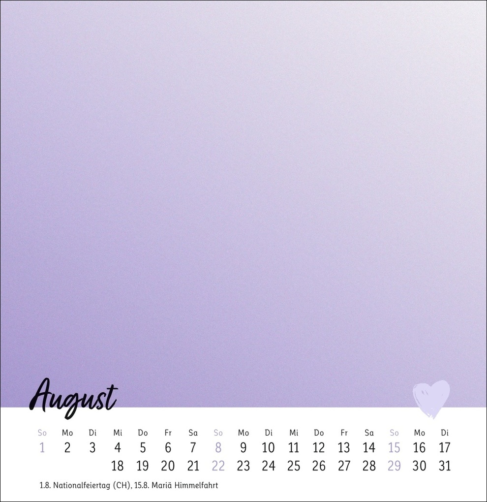 Weitere Ansicht: Kreativkalender zum Aufstellen Mit Liebe gemacht 2027