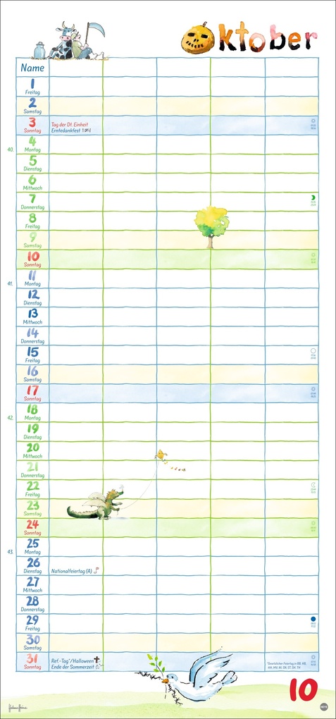 Weitere Ansicht: Helme Heine: Familienplaner 2027 | Helme Heine