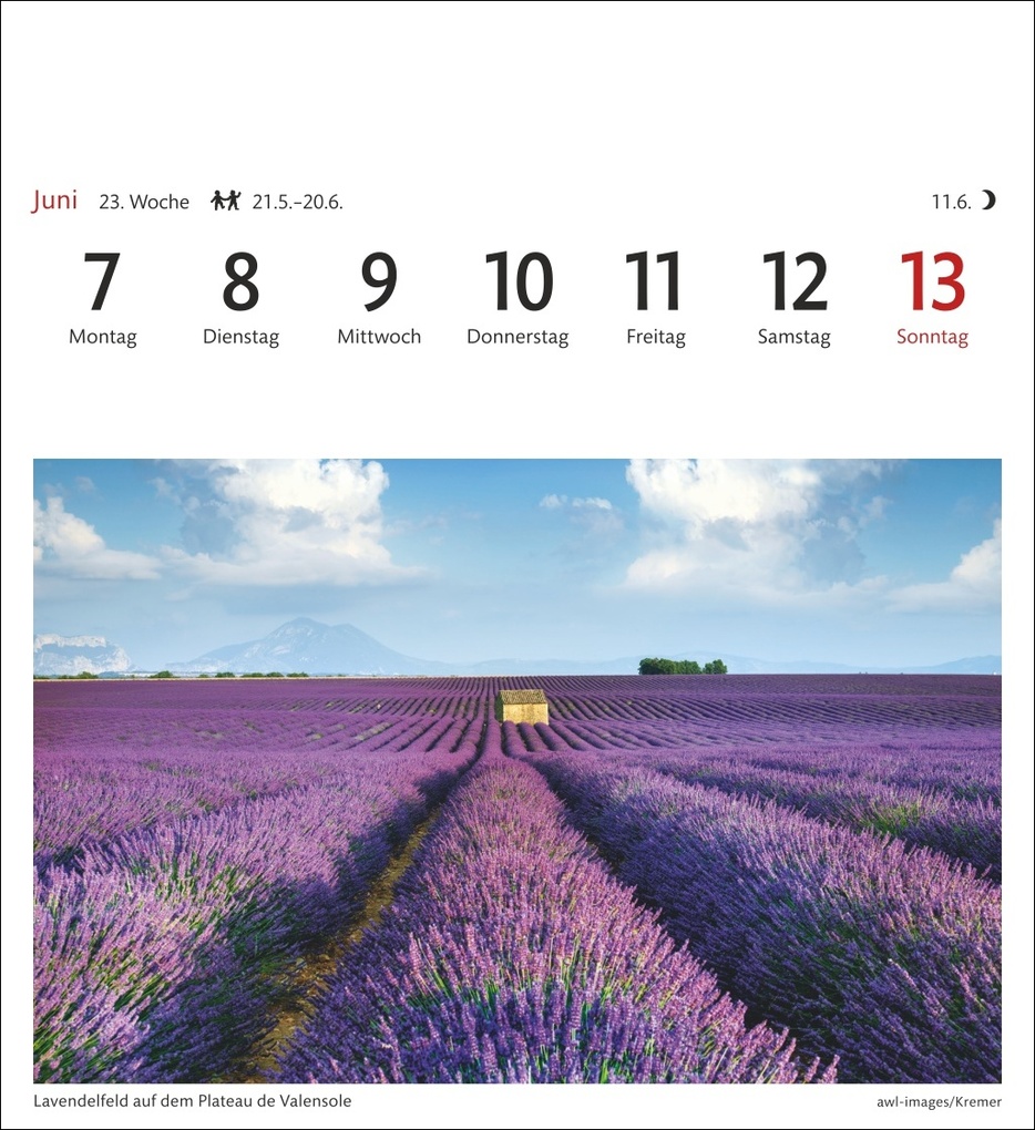 Weitere Ansicht: Provence Sehnsuchtskalender 2027 - Wochenkalender mit 53 Postkarten