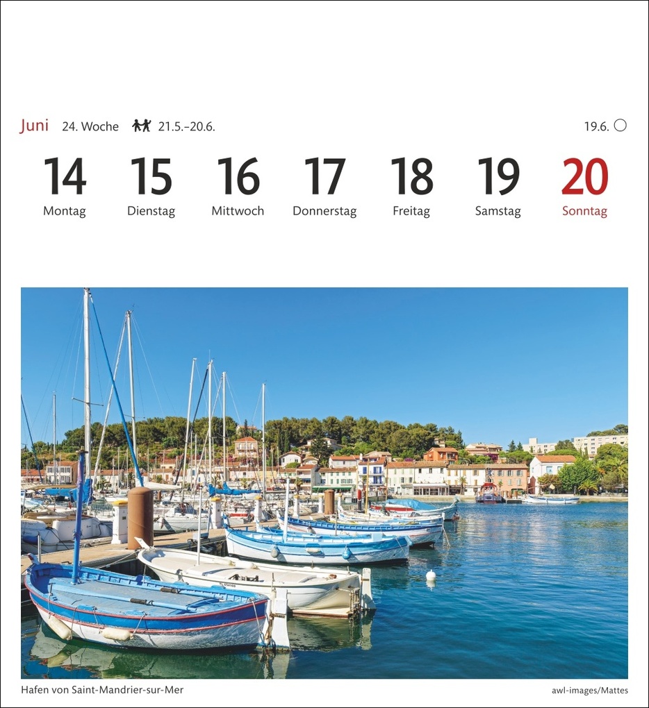 Weitere Ansicht: Provence Sehnsuchtskalender 2027 - Wochenkalender mit 53 Postkarten