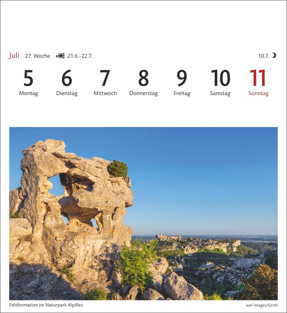 Weitere Ansicht: Provence Sehnsuchtskalender 2027 - Wochenkalender mit 53 Postkarten