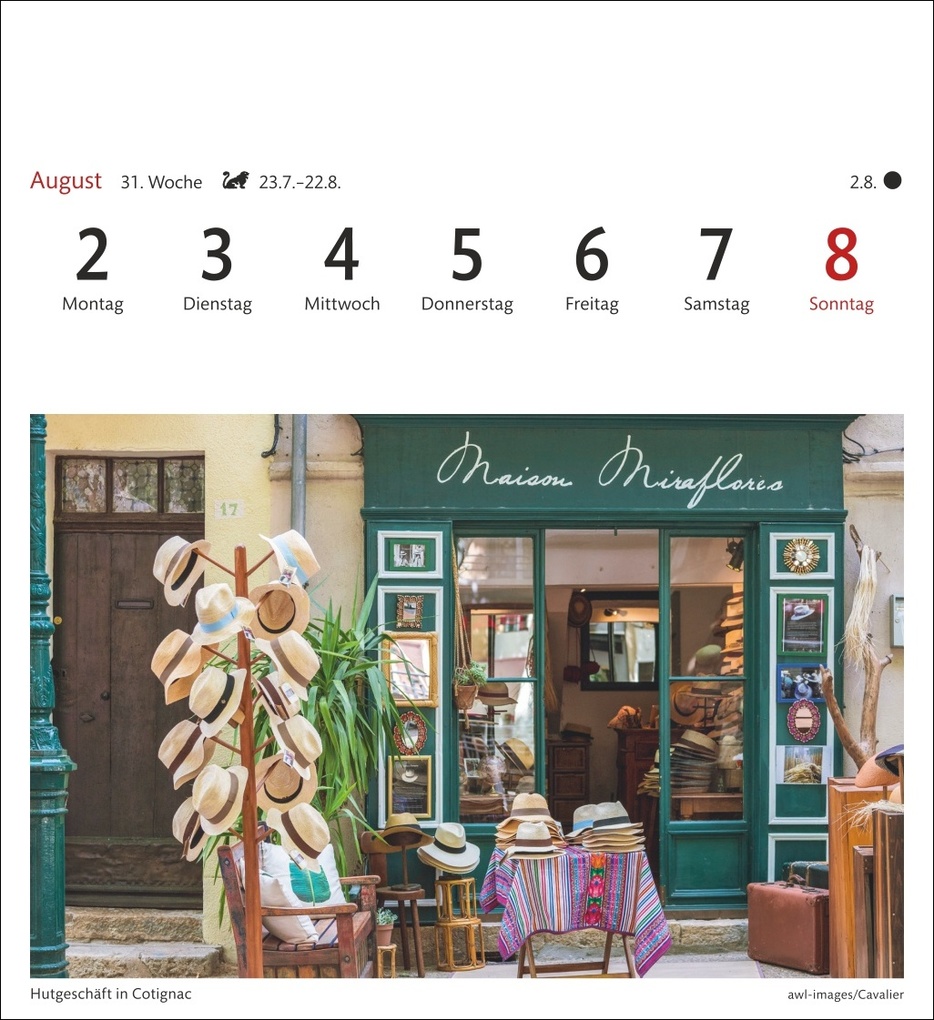 Weitere Ansicht: Provence Sehnsuchtskalender 2027 - Wochenkalender mit 53 Postkarten