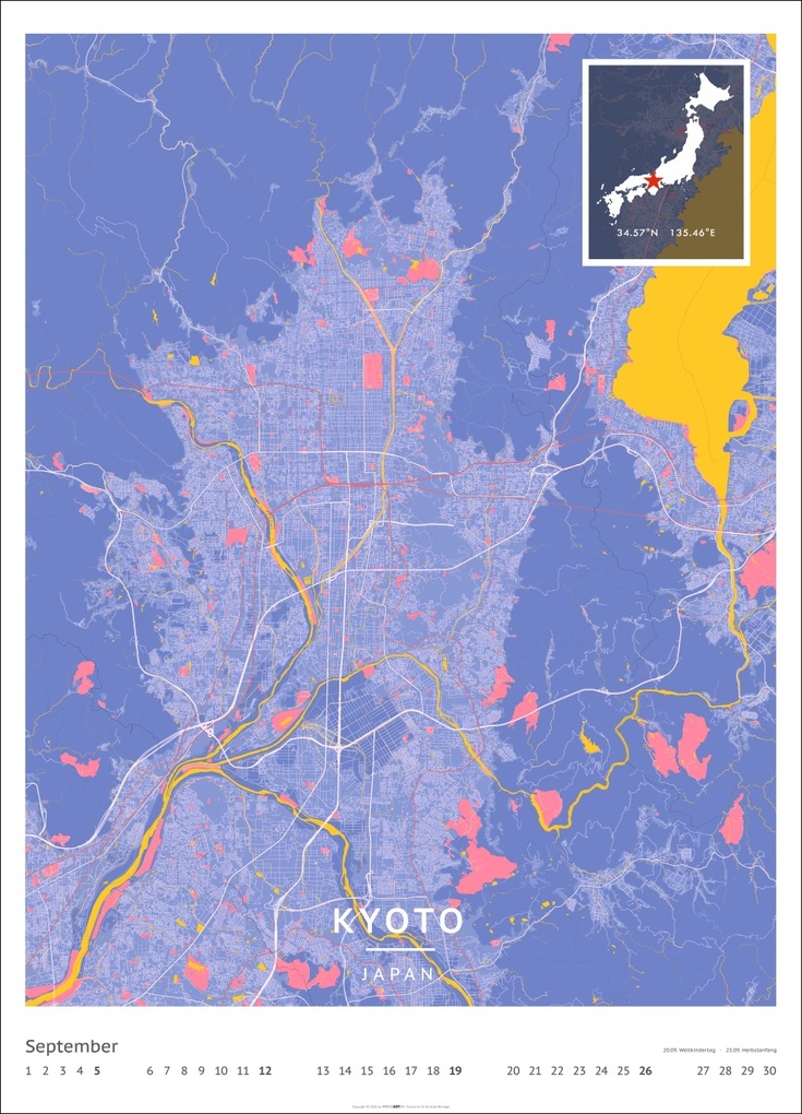 Weitere Ansicht: Map Art Kalender 2027 | Christian Müringer