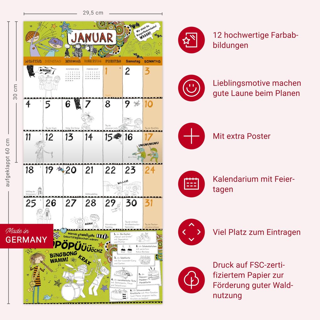 Weitere Ansicht: Lotta-Leben Broschurkalender 2027 | Alice Pantermüller