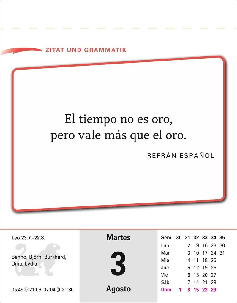 Weitere Ansicht: Spanisch Sprachkalender 2027 - Spanisch lernen leicht gemacht - Tagesabreißkalender | Sylvia Rivero Crespo