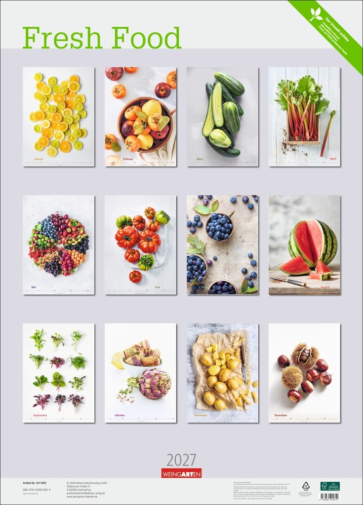 Weitere Ansicht: Fresh Food Kalender 2027