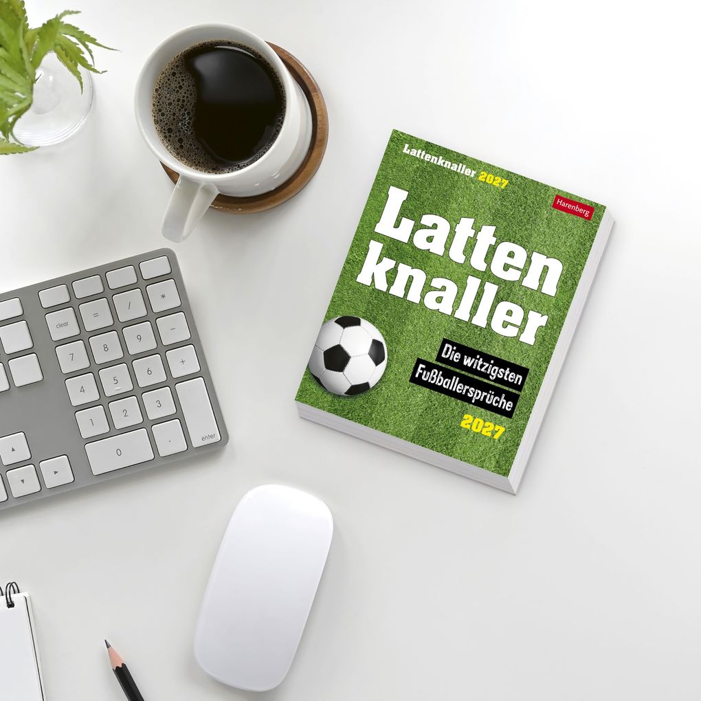 Weitere Ansicht: Lattenknaller Tagesabreißkalender 2027 - Die witzigsten Fußballersprüche | Marco Heibel, Anders Ulrike
