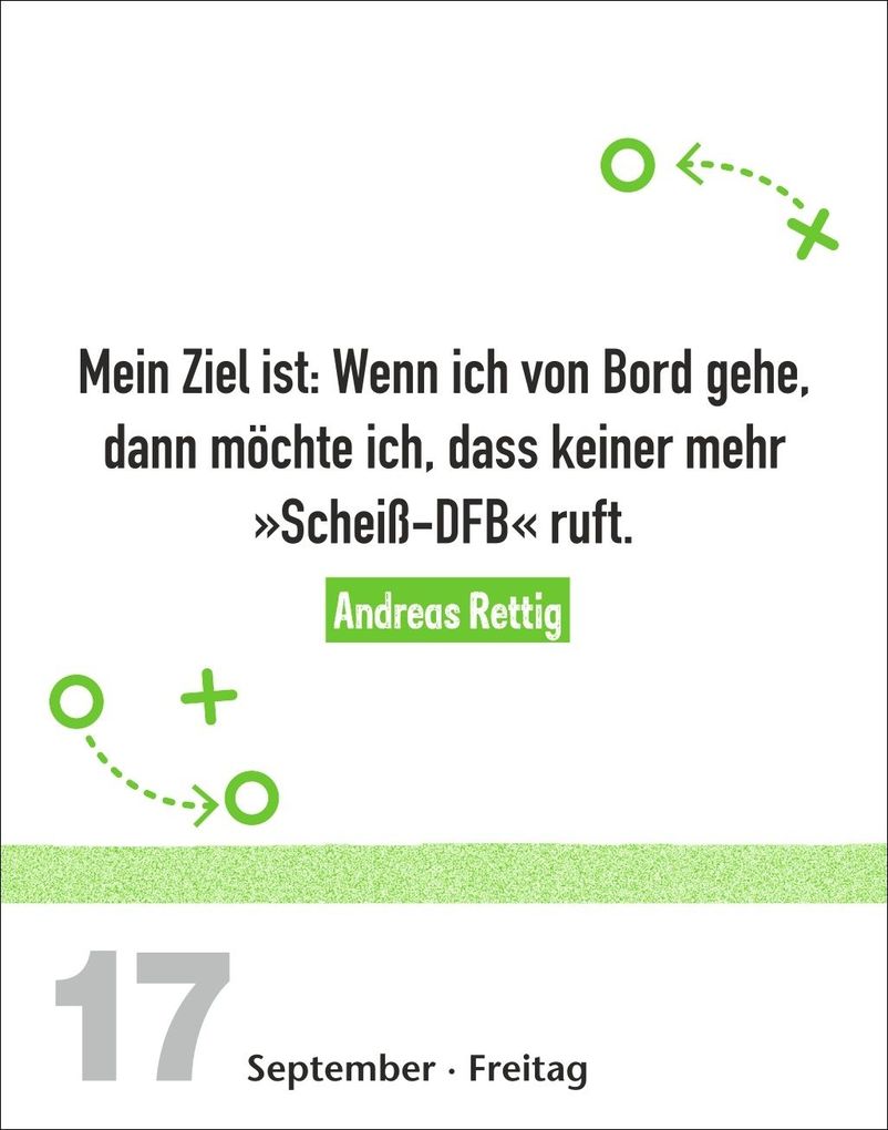 Weitere Ansicht: Lattenknaller Tagesabreißkalender 2027 - Die witzigsten Fußballersprüche | Marco Heibel, Anders Ulrike