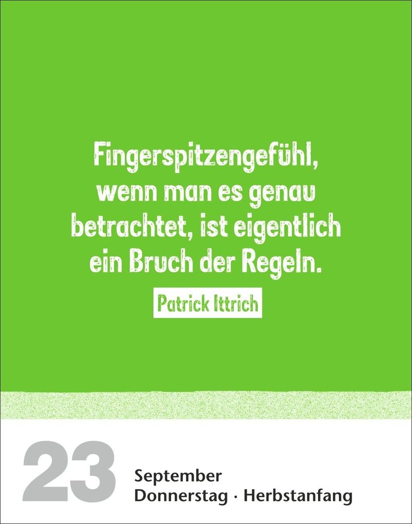 Weitere Ansicht: Lattenknaller Tagesabreißkalender 2027 - Die witzigsten Fußballersprüche | Marco Heibel, Anders Ulrike