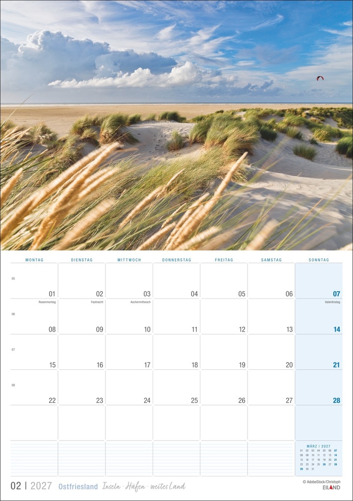 Weitere Ansicht: Ostfriesland Kalender 2027 - Inseln · Häfen · weites Land