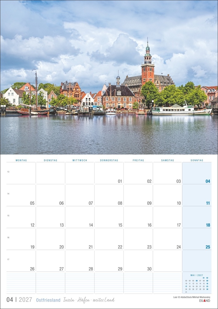 Weitere Ansicht: Ostfriesland Kalender 2027 - Inseln · Häfen · weites Land