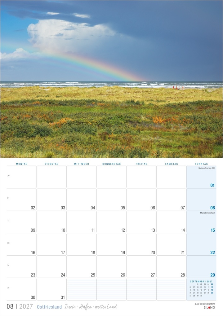 Weitere Ansicht: Ostfriesland Kalender 2027 - Inseln · Häfen · weites Land