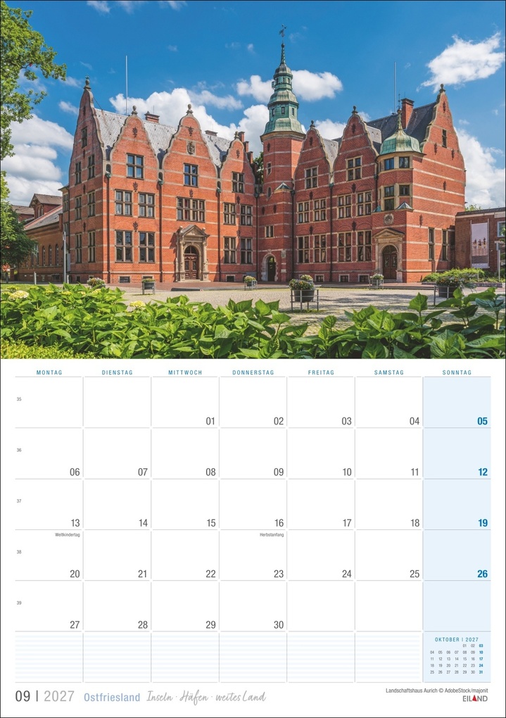 Weitere Ansicht: Ostfriesland Kalender 2027 - Inseln · Häfen · weites Land