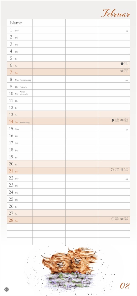 Weitere Ansicht: Hannah Dale: Planer für zwei 2027 | Hannah Dale