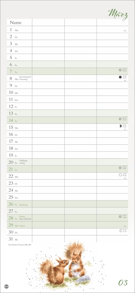 Weitere Ansicht: Hannah Dale: Planer für zwei 2027 | Hannah Dale