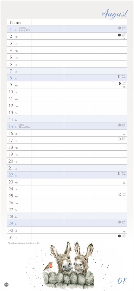 Weitere Ansicht: Hannah Dale: Planer für zwei 2027 | Hannah Dale