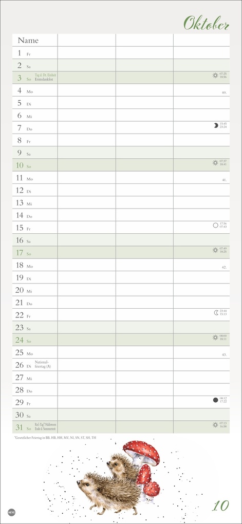 Weitere Ansicht: Hannah Dale: Planer für zwei 2027 | Hannah Dale