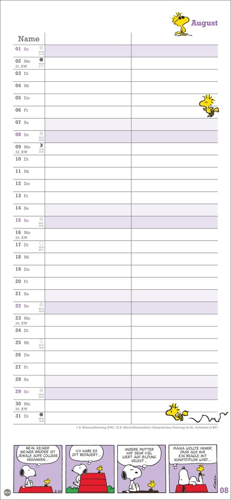 Weitere Ansicht: Peanuts Planer Wir zwei 2027