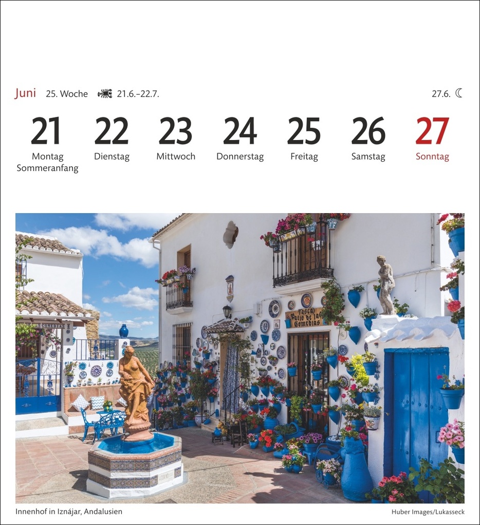 Weitere Ansicht: Spanien Sehnsuchtskalender 2027 - Wochenkalender mit 53 Postkarten