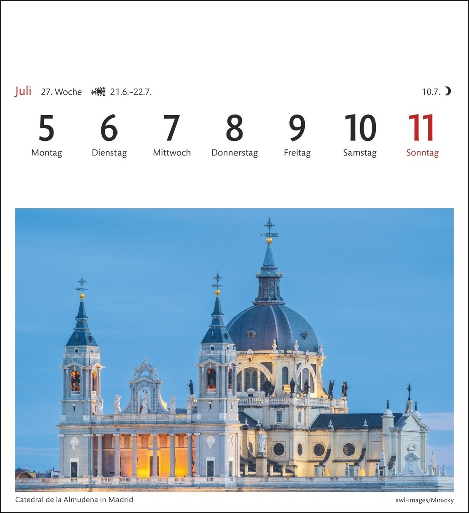 Weitere Ansicht: Spanien Sehnsuchtskalender 2027 - Wochenkalender mit 53 Postkarten