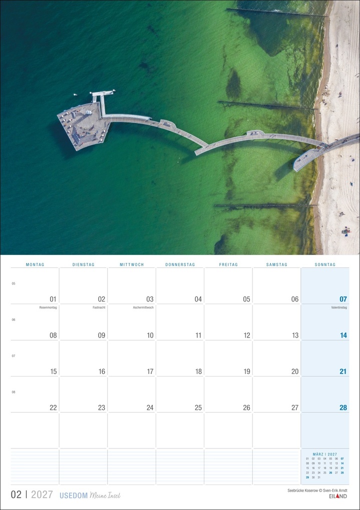 Weitere Ansicht: Usedom ...meine Insel Kalender 2027