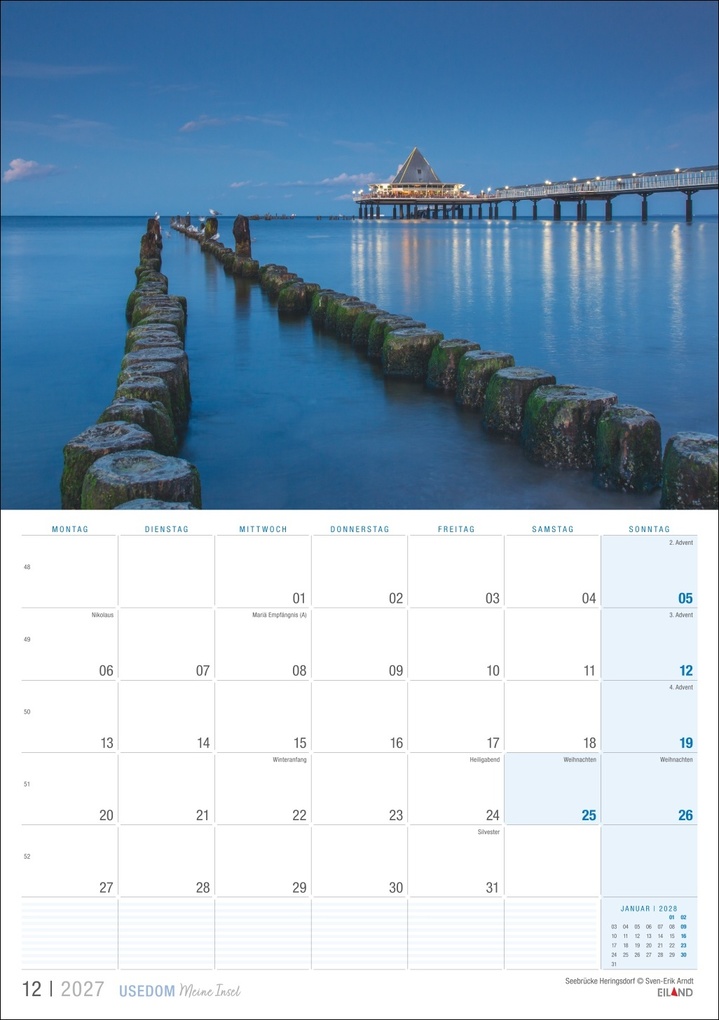 Weitere Ansicht: Usedom ...meine Insel Kalender 2027