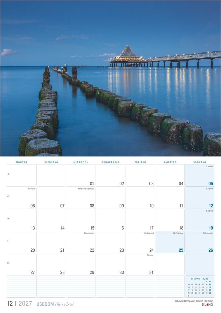 Weitere Ansicht: Usedom ...meine Insel Kalender 2027