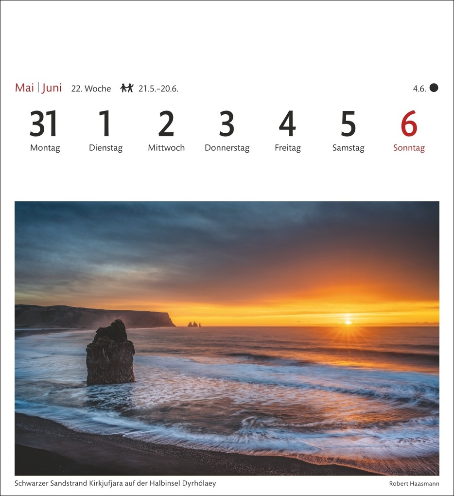 Weitere Ansicht: Island Sehnsuchtskalender 2027 - Wochenkalender mit 53 Postkarten