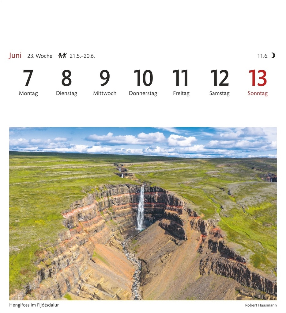 Weitere Ansicht: Island Sehnsuchtskalender 2027 - Wochenkalender mit 53 Postkarten