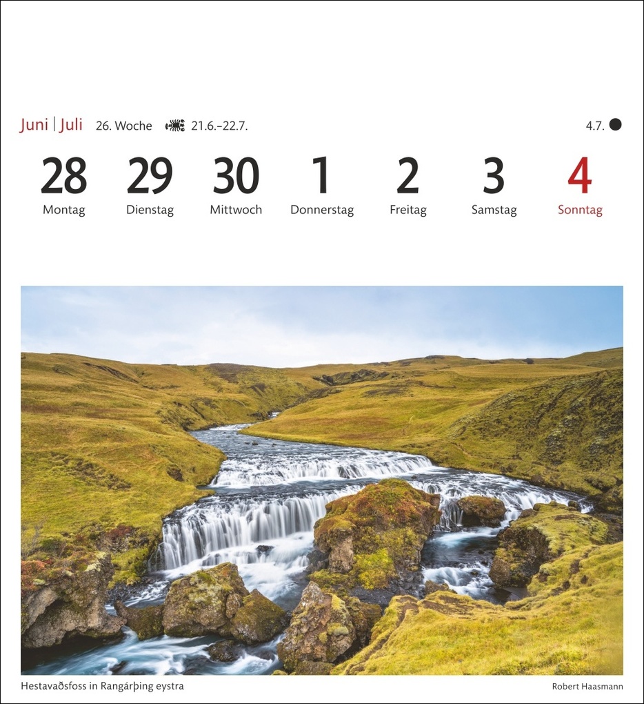 Weitere Ansicht: Island Sehnsuchtskalender 2027 - Wochenkalender mit 53 Postkarten