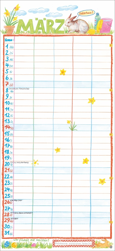 Weitere Ansicht: Gabi Kohwagner Unser Familienkalender 2027 | Gabi Kohwagner