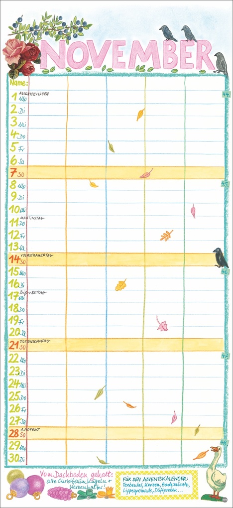 Weitere Ansicht: Gabi Kohwagner Unser Familienkalender 2027 | Gabi Kohwagner