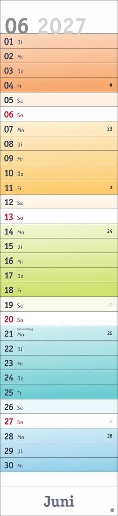 Weitere Ansicht: Bunte Wochen Langplaner XL 2027