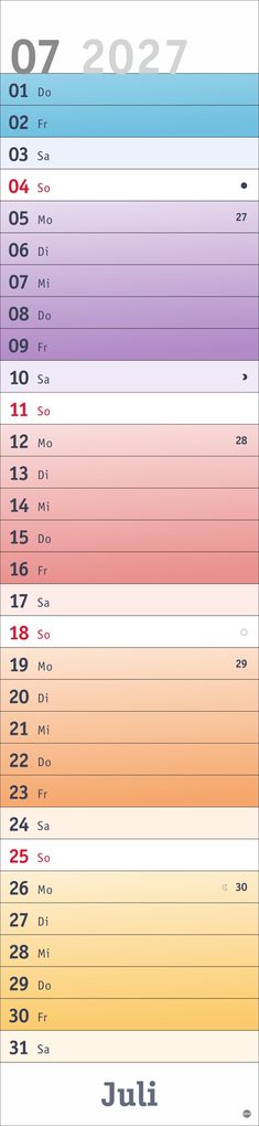 Weitere Ansicht: Bunte Wochen Langplaner XL 2027