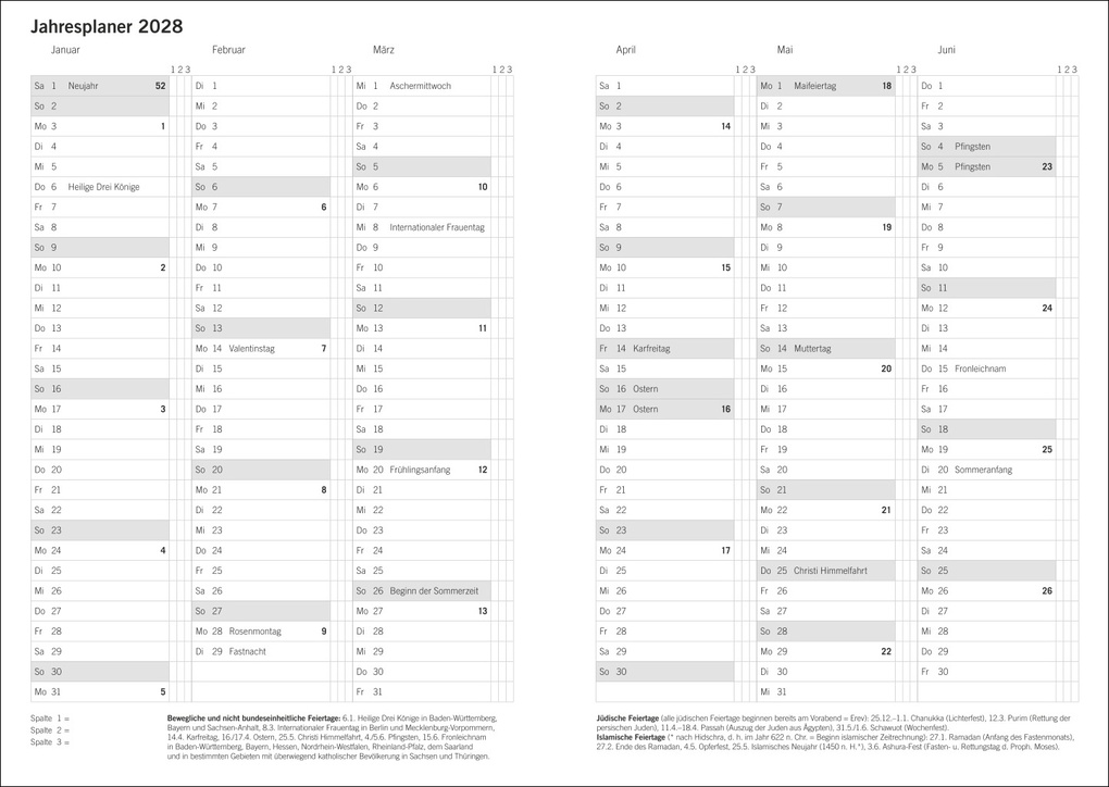 Weitere Ansicht: Terminer A5, Struktur rot 2027